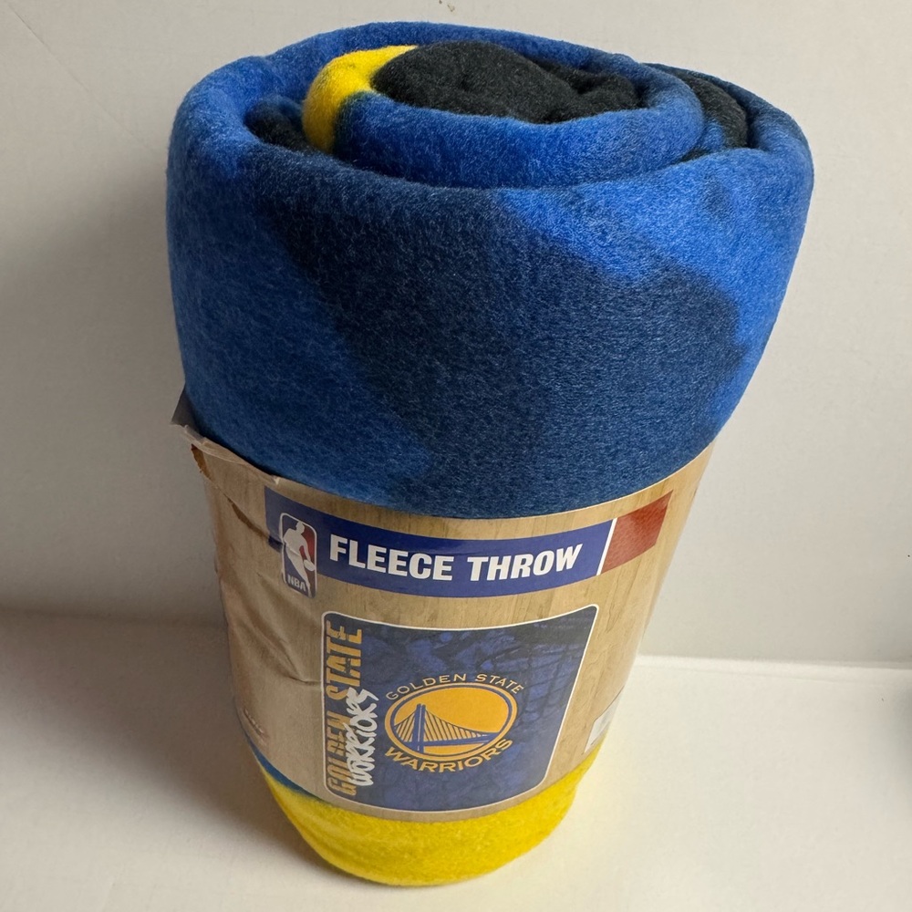 NBA Fleece Throw Blanket - Blue and Yellow